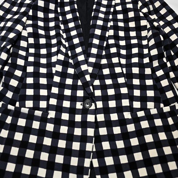 Banana Republic Women’s Gingham Blazer Size 4 Check Print Jacket Work Casual - Picture 10 of 16